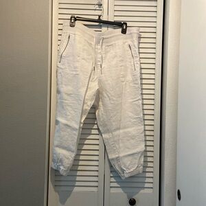 Athleta Linen Cropped Pants